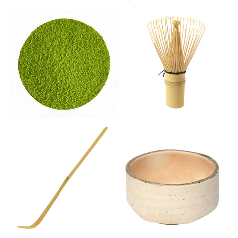 Kit Matcha BIO – Chawan, Chasen & Cuillère pour Lattes & Thé